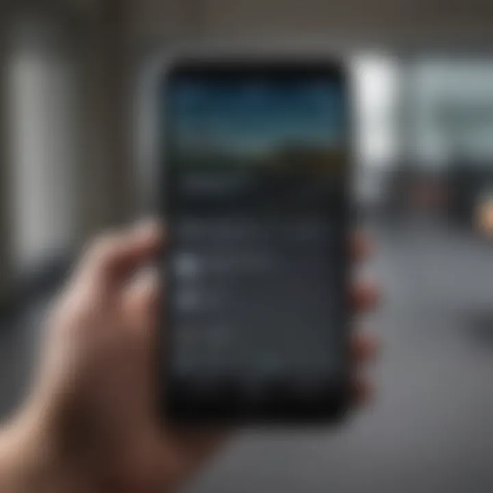User interacting with a screenlock application