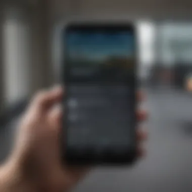 User Interaction with Screenlock Application User interacting with a screenlock application