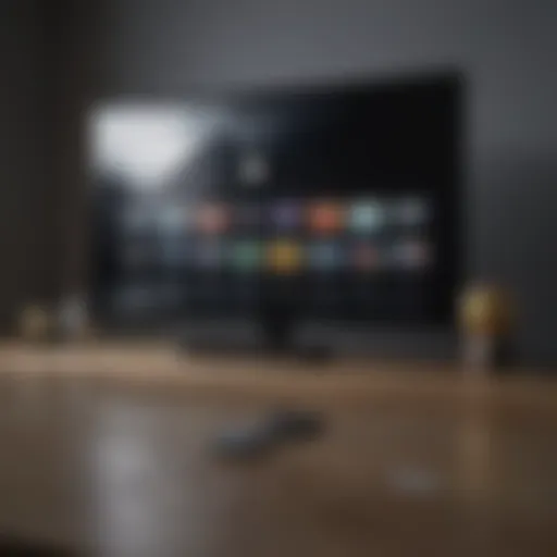 User interface showcasing the latest Apple TV design