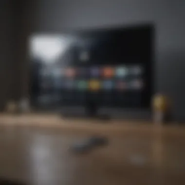 Innovative User Interface of Apple TV User interface showcasing the latest Apple TV design