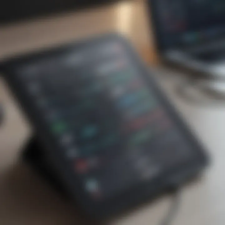 Detailed view of Qardio Base display showing metrics