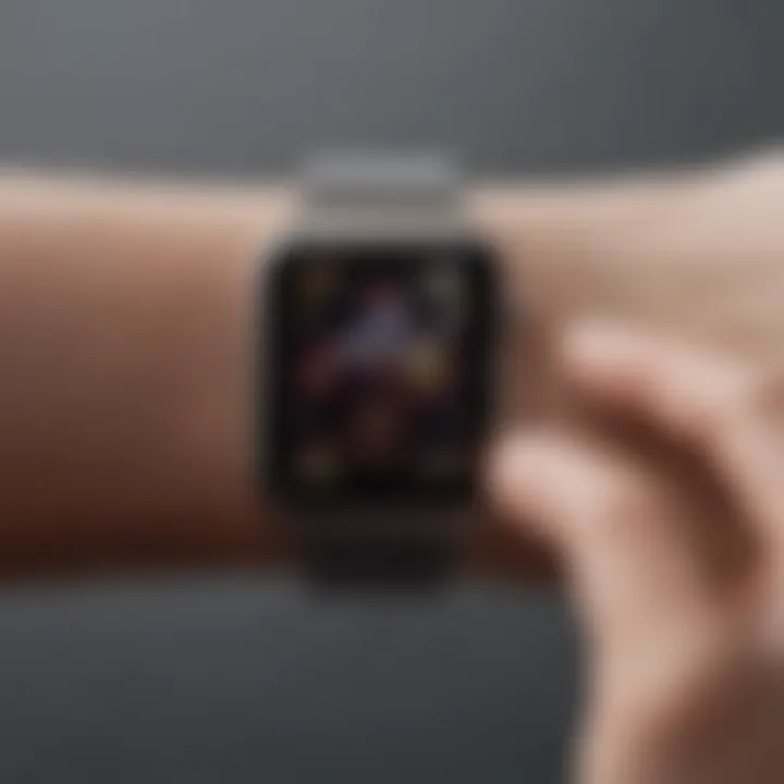 An Apple Watch featuring health tracking and notifications