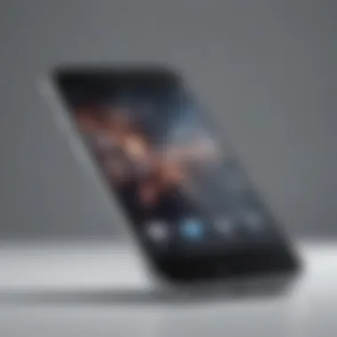 The Innovation of the iPhone A sleek and modern iPhone showcasing its advanced features