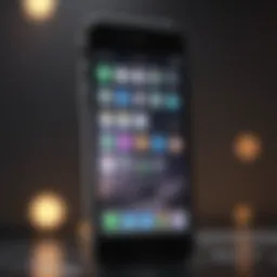 An elegant iPhone surrounded by protective shield icons