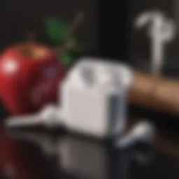 Apple AirPods in a stylish setting