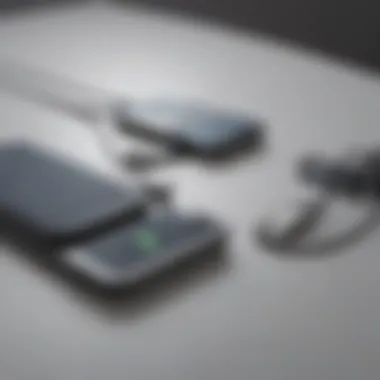 Seamless Charging for Multiple Gadgets Multiple devices wirelessly charging on a sleek charging pad