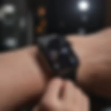 Apple Watch showing fitness tracking features