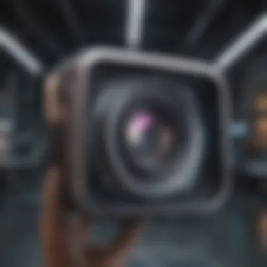 Futuristic Digital Photo Sharing Visualization A futuristic visualization of digital photo sharing