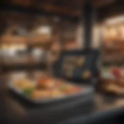 Futuristic Food Ordering Interface on Techpple