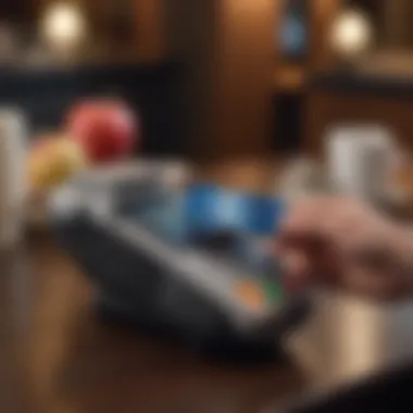 Secure Transactions with Apple Pay Mobile device displaying Apple Pay transaction at a hotel