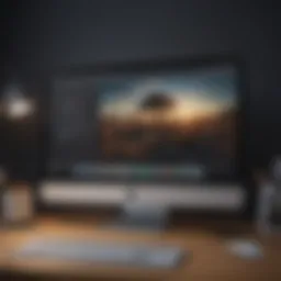 Apple computer desktop with restart options highlighted