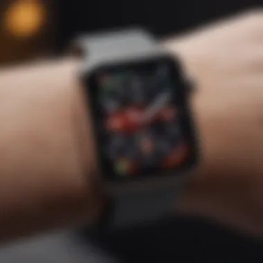 Apple Watch displaying a variety of applications