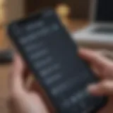 Illustration of iPhone settings screen showing WiFi options