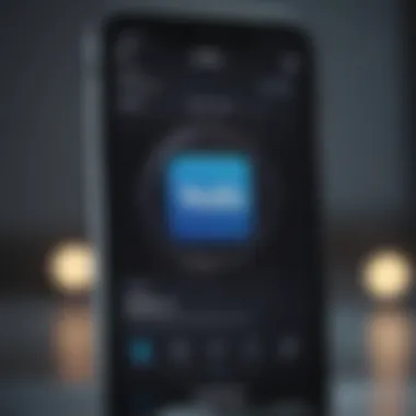 Vudu app icon displayed on an iPhone screen