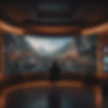 Immersive Gameplay Environment Immersive Gaming Experience on 55-Inch Curved Monitor
