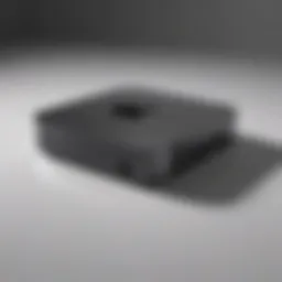 Sleek design of the Intel-based Mac Mini showcasing its compact form factor