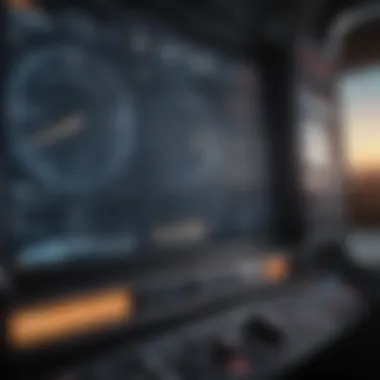 User Interface for Flight Data Analytics User interface showcasing flight data analytics