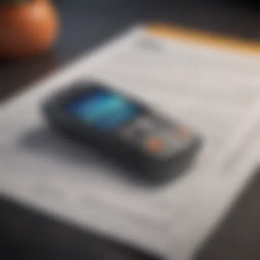 Innovative cell phone company contract payoff illustration