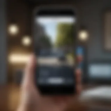 Optimizing Document Handling on iPhone iPhone showcasing document management efficiency