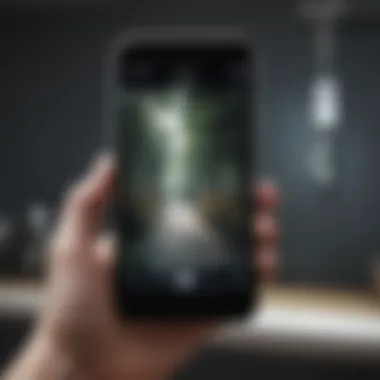 Innovative iPhone Scan Integration iPhone with scan feature highlighted in a modern setting