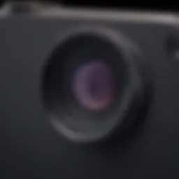 iPhone SE rear camera close-up showcasing lens details