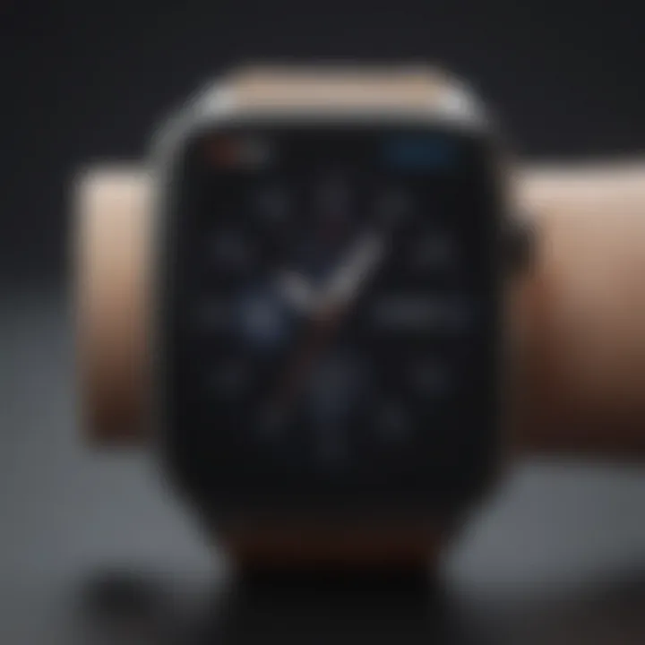 Sleek iWatch design with premium materials