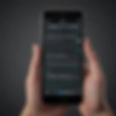 Interpreting Message Read Status Phone screen displaying notification of text message being read