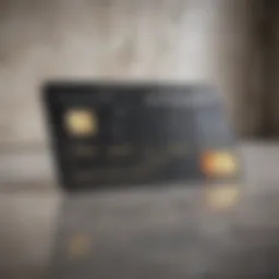 Luxury credit card on elegant marble background