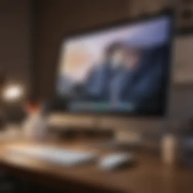 Setting Up Signatures on iMac Illustration of iMac screen displaying signature settings