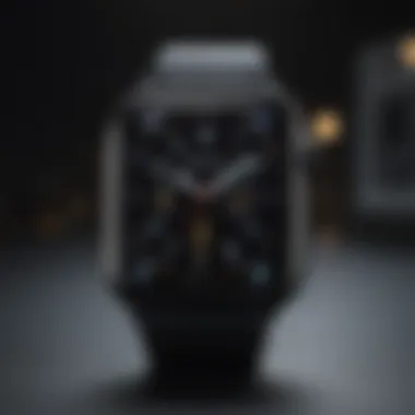 Apple Watch with customized watch face