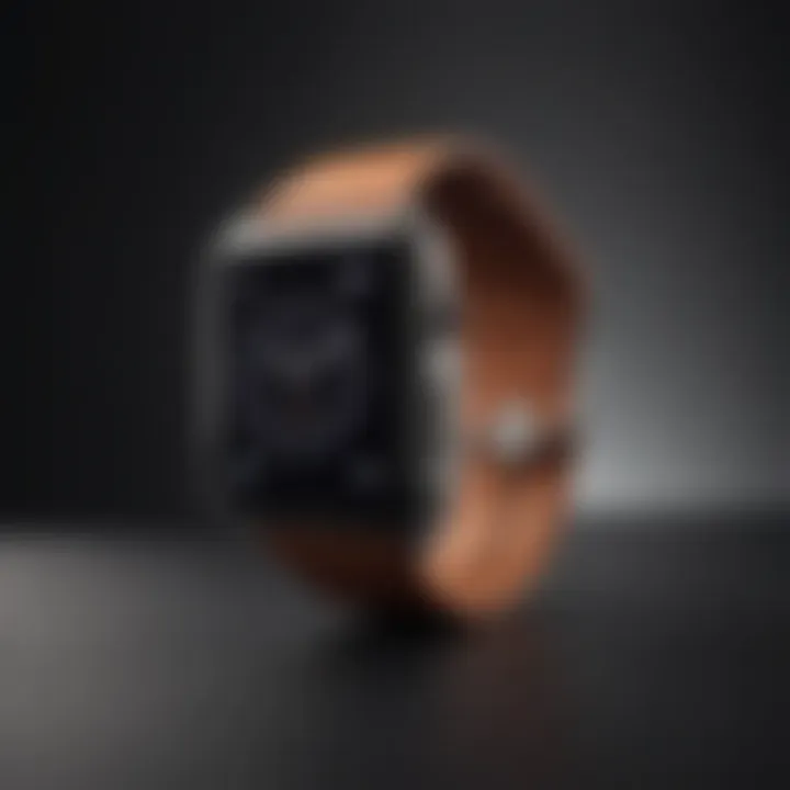 Apple Watch on elegant display