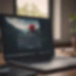 Checking Apple Card balance on a laptop screen