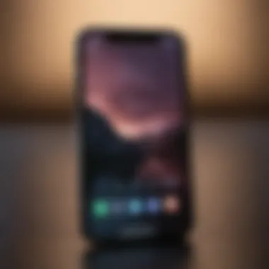 Minimalist iPhone home screen