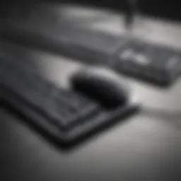 A sleek wireless keyboard and mouse set on a modern desk