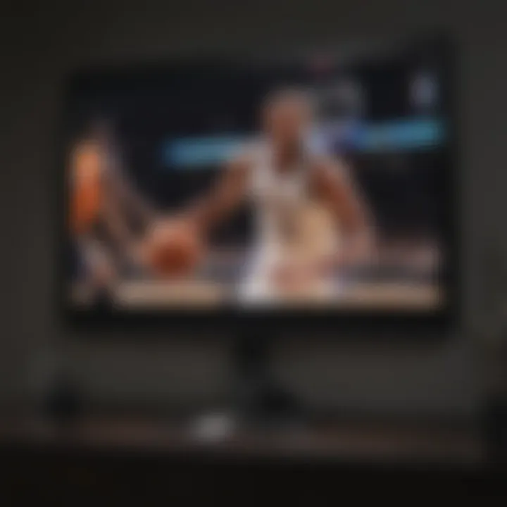 Dynamic NBA TV interface on Apple TV