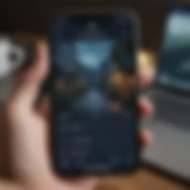 User-friendly Interface of NordVPN on iPhone NordVPN app interface on iPhone