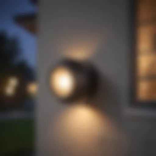 Elegant Philips Outdoor Motion Sensor Light at Dusk