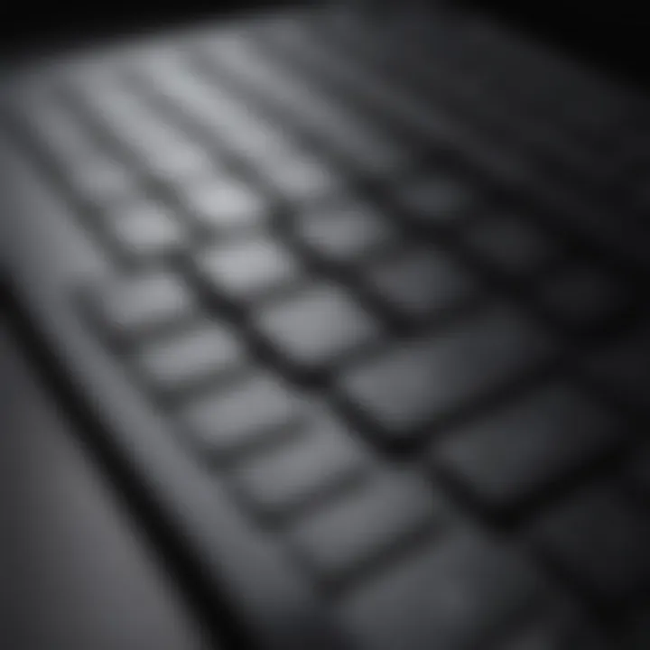 Refurbished Apple MacBook Pro keyboard close-up