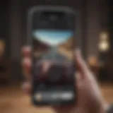 Vintage iMessage interface on iPhone screen