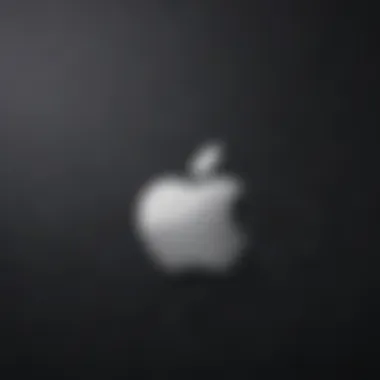 Digital device displaying Apple logo