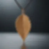 Fashion-forward fitness tracker necklace Leaf