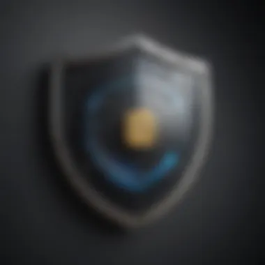 Secure Password Shield Icon Cybersecurity Shield Icon