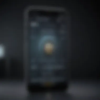 App Interface with Password Input App Interface with Password Input