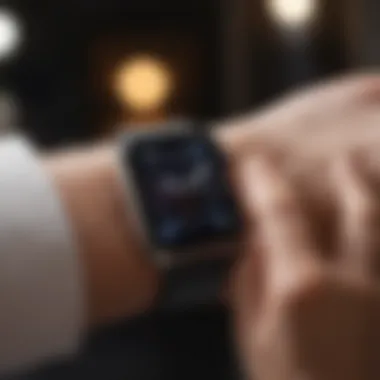 Elegant Apple Watch paired with iPhone