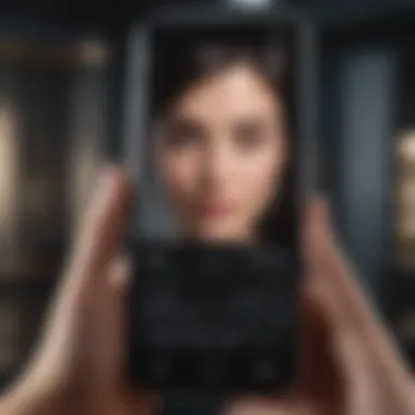 Elegance in Communication Sleek and stylish phone for video calls