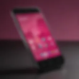 Modern smartphone with T-Mobile logo