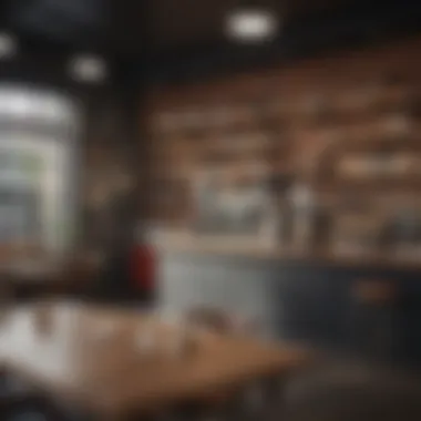 Innovative Coffee Shop Supporting Apple Pay Tech-savvy coffee shop utilizing Apple Pay