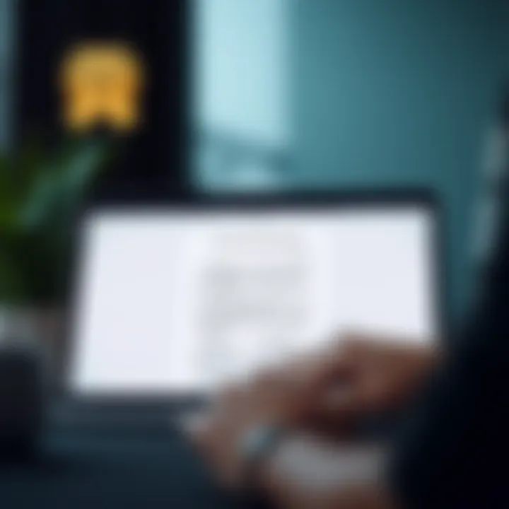 An Apple laptop displaying a document being scanned and translated