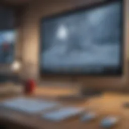 Illustration of Mac desktop with frozen program