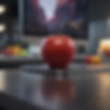 High-Quality Materials in Apple Stand Close-up of premium materials used in Apple Stand